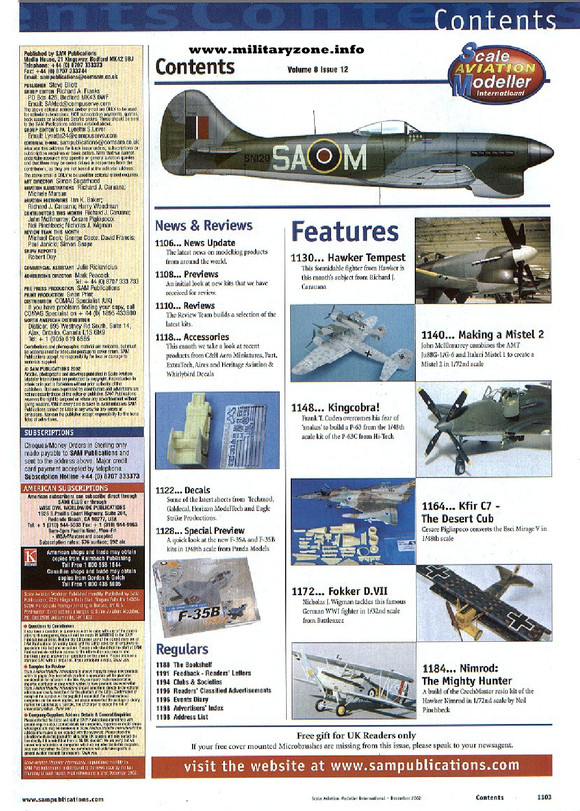 Scale Aviation Modeller International 2002-12
